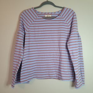 Madewell Shirred-Sleeve Sailor Top